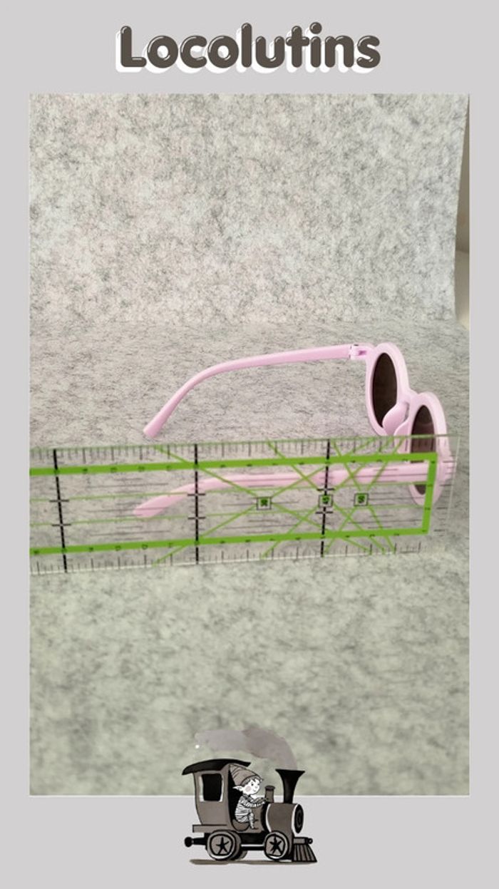 🚂 lunettes de soleil fantaisie violet clair - photo numéro 5