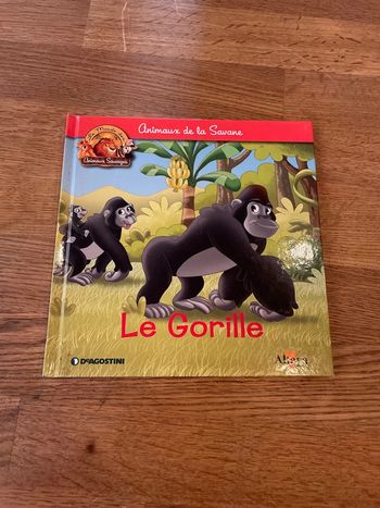 Livre Altaya Le monde des animaux Sauvages Animaux de la savane Le gorille