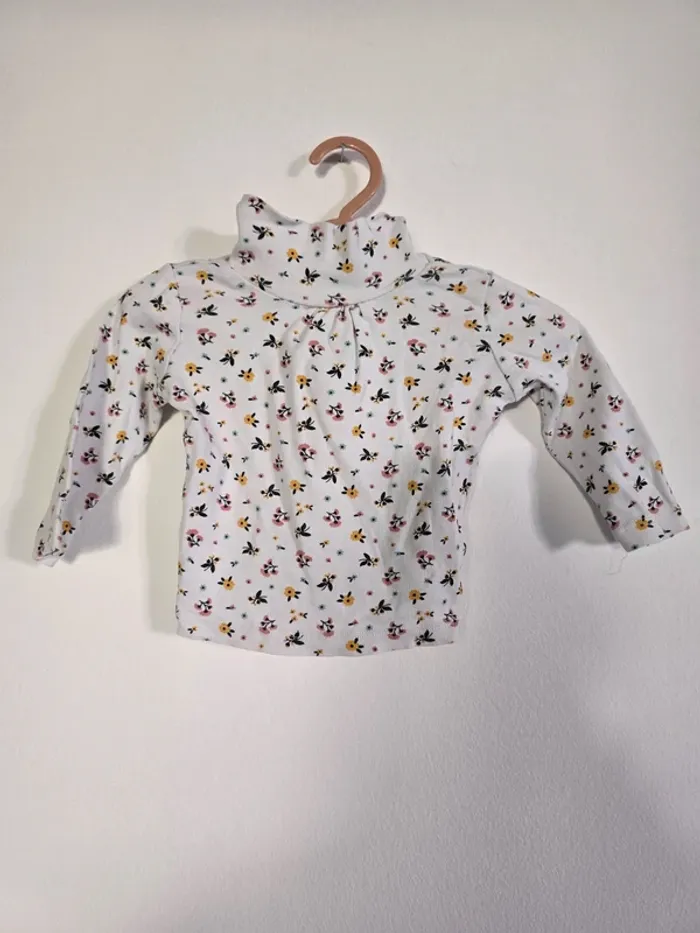 Lot sous pull + gilet bébé fille - 6 mois - photo numéro 5