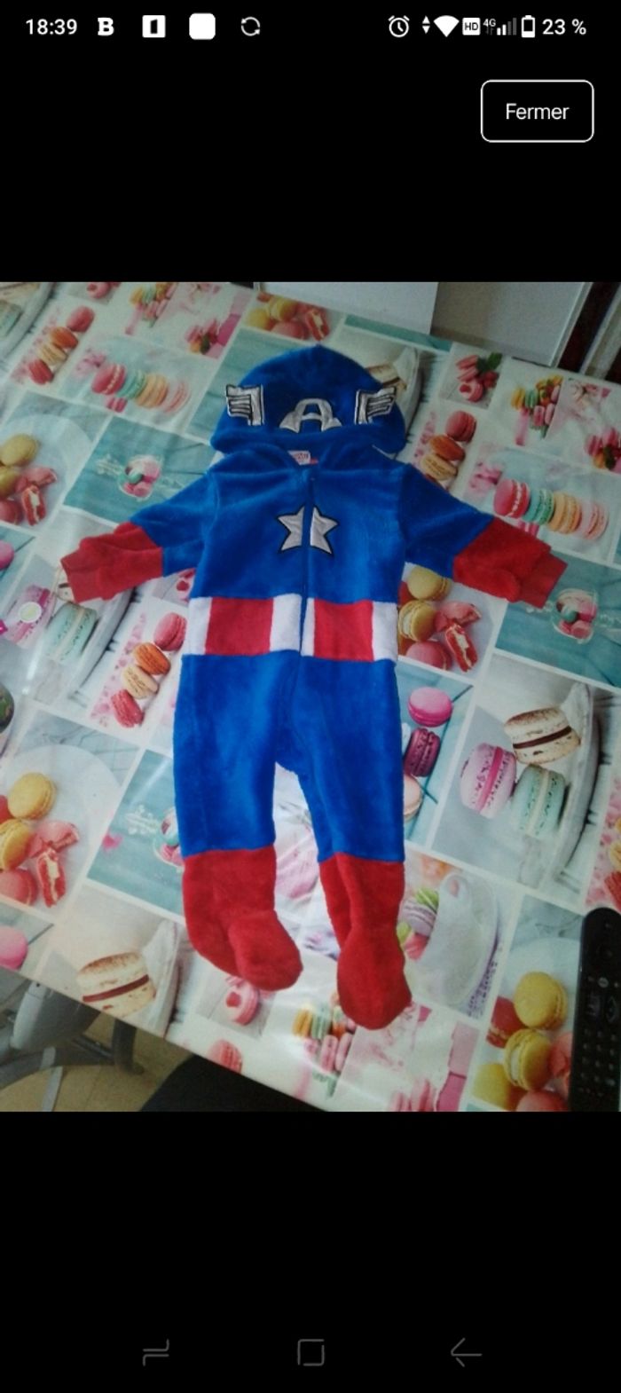 Combinaison Marvel 12 mois
