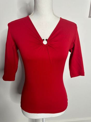 Crop top rouge bordeaux Vintage T38 M