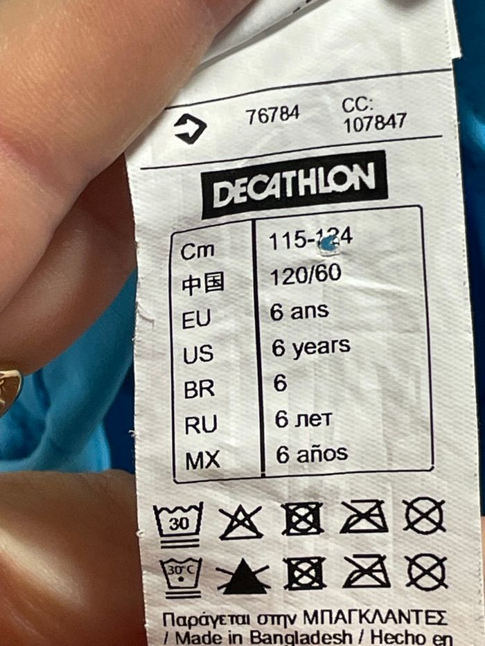 Tribord - T shirt anti uv - Bleu - 6 ans - photo numéro 4