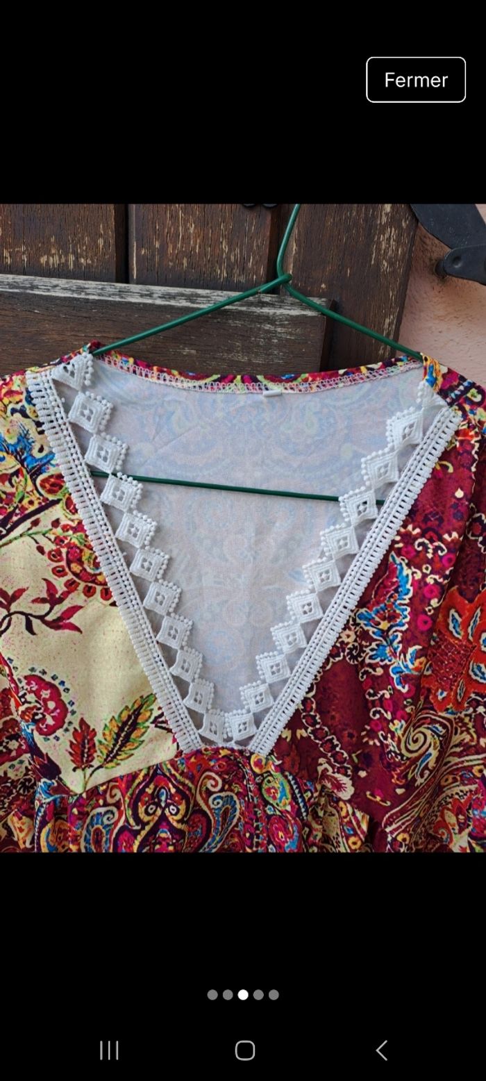 Robe femme fluide manche 3/4 - photo numéro 8