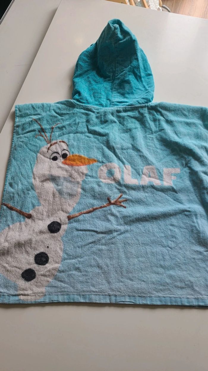 Poncho plage reine des neige 4/6ans - photo numéro 2