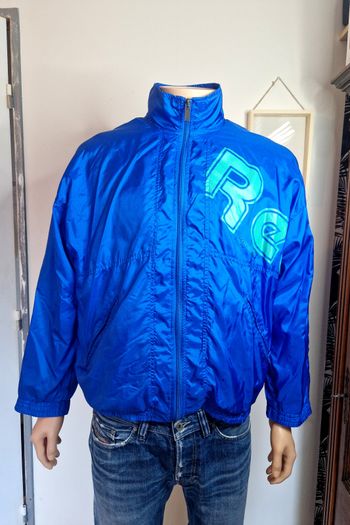 Veste de survêtement Vintage 90s Reebok Bleu Boston USA L Veste