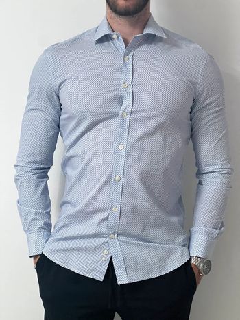 Chemise café coton