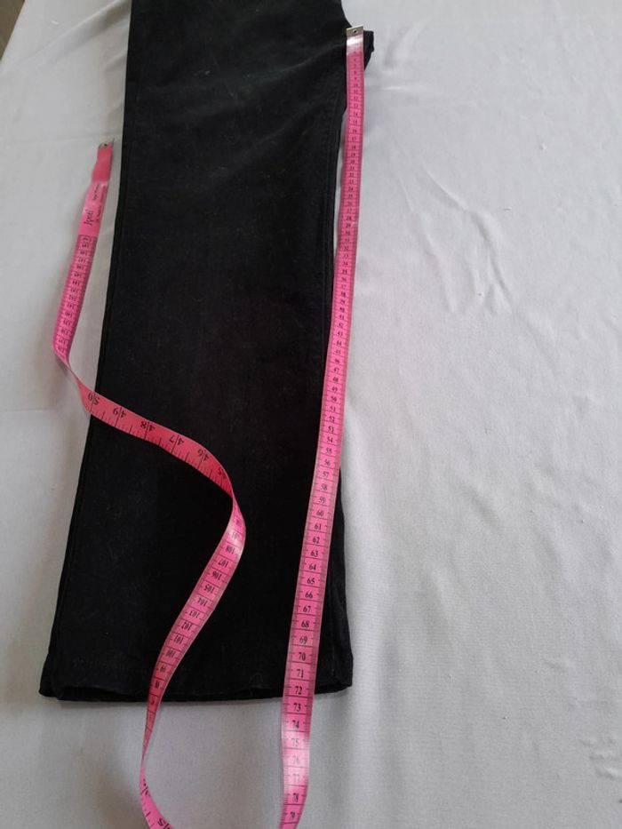 Pantalon droit scottage effet cuir de veau en coton taille 44 - photo numéro 10