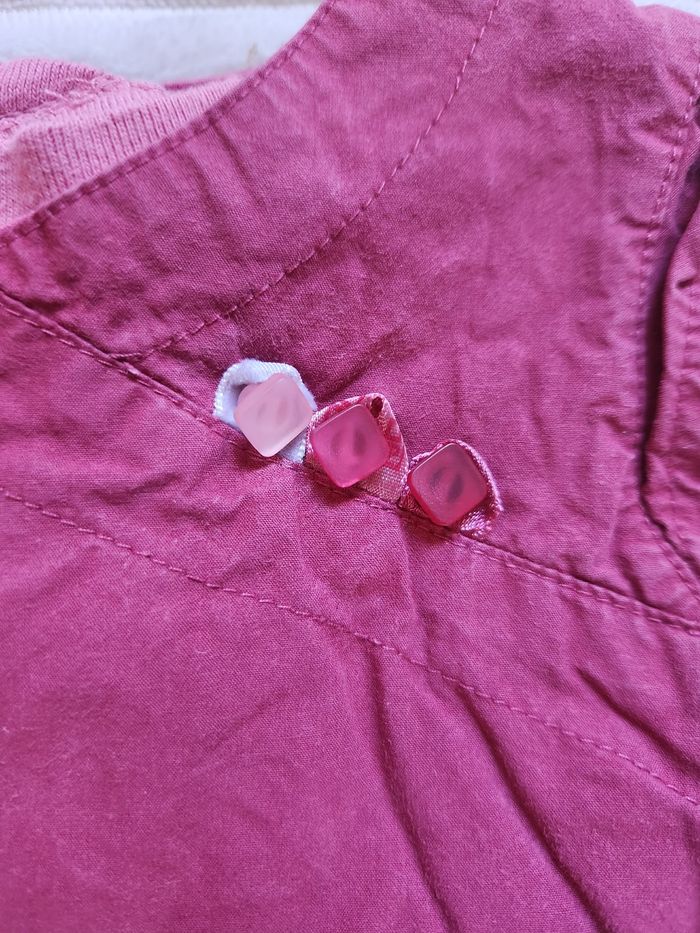 🌸 Robe + sous-pull Aubisou 6 mois – pratique et adorable - photo numéro 3