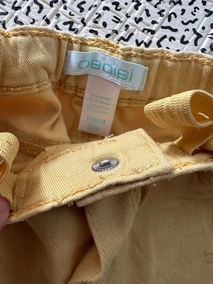 Pantalon jaune 18 mois obaibi - photo numéro 2