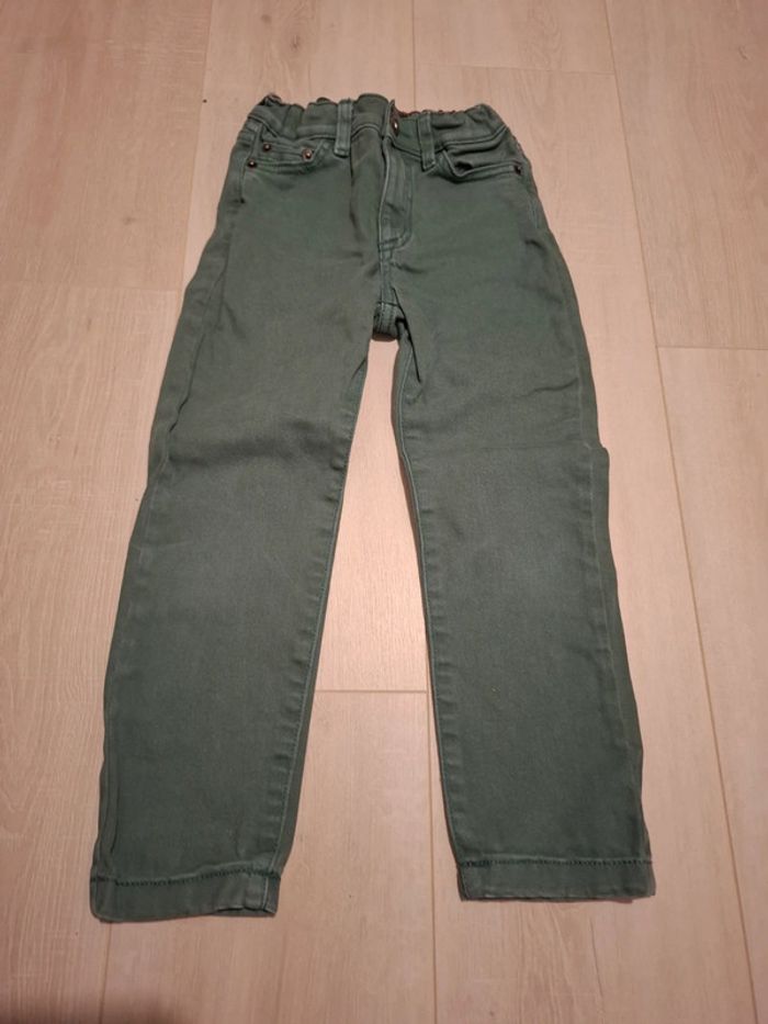 Jeans vert 4/5 ans