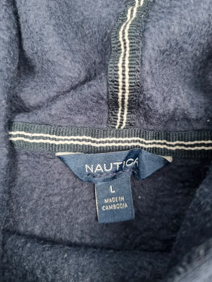 Sweat à capuche Nautica bleu marine – Taille L Femme - photo numéro 5