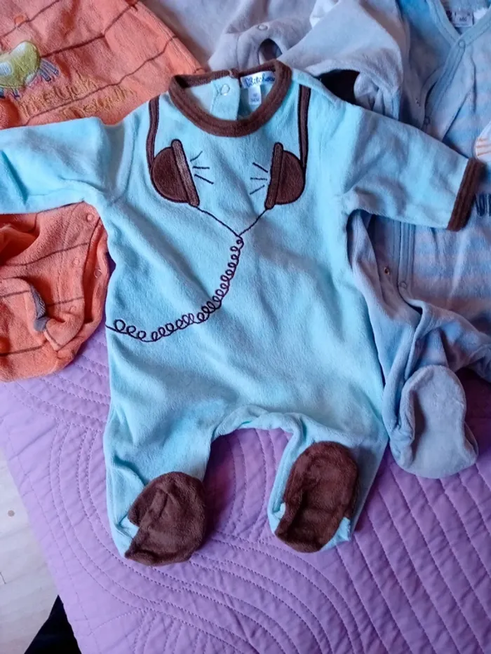Pyjamas bébé pickouic et kitchoun - photo numéro 2