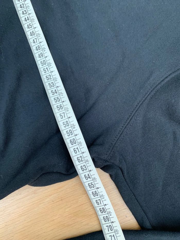 Pull 100 coton noir capuche poche ventral taille xl idéal cadeau - photo numéro 4