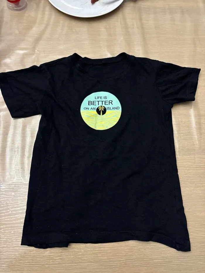 T-shirt noir Life is better