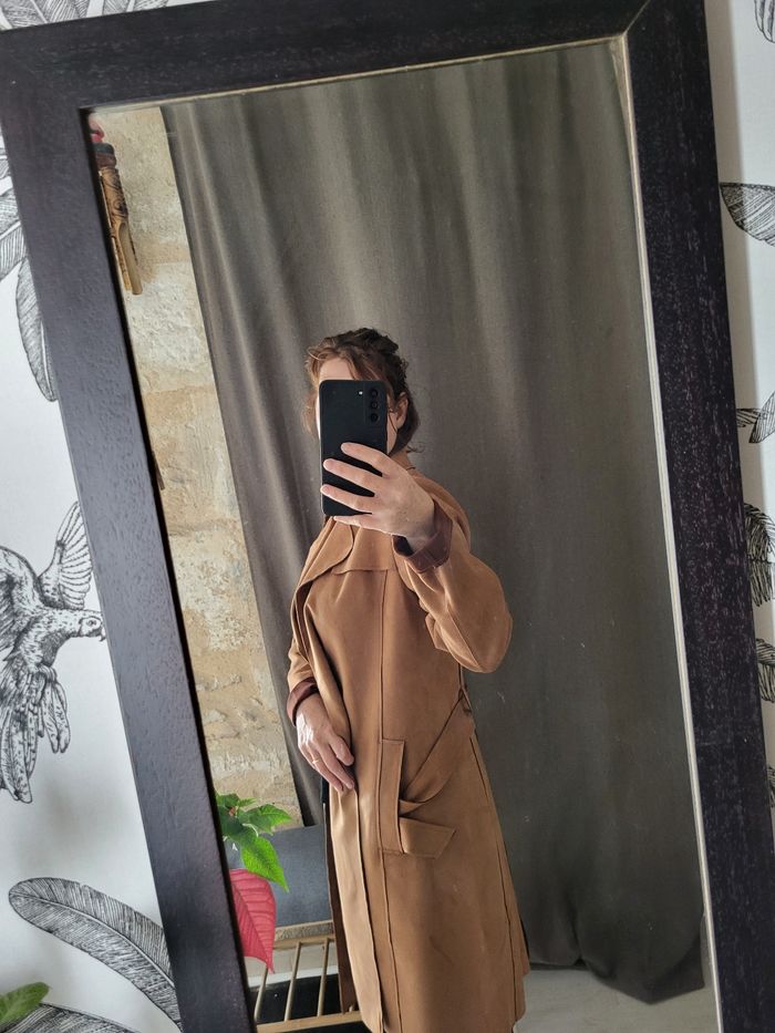 Trench en suedine - photo numéro 3