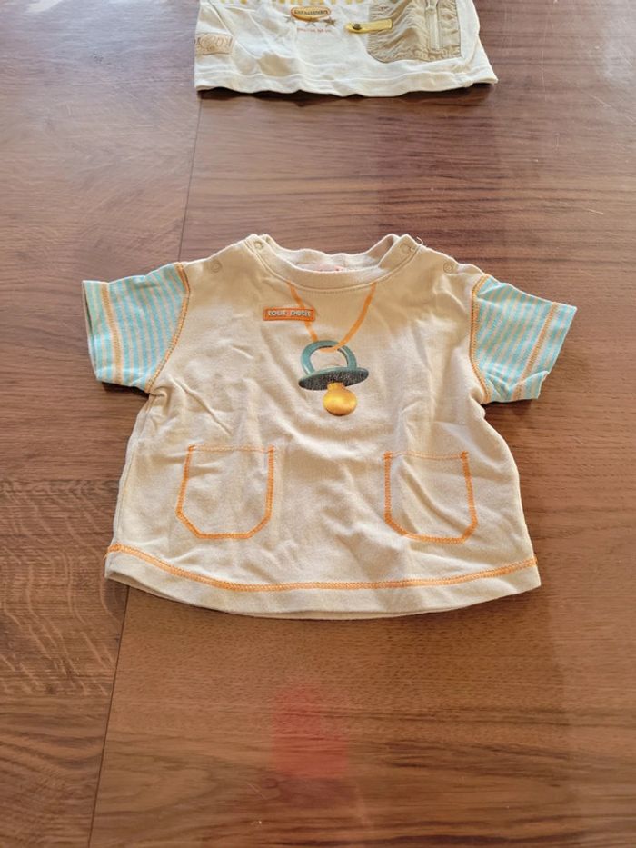 Lot de 4 tee-shirts manches courtes et 2 débardeurs garçon 3 mois - photo numéro 4
