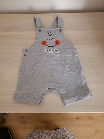 Salopette short 9 mois