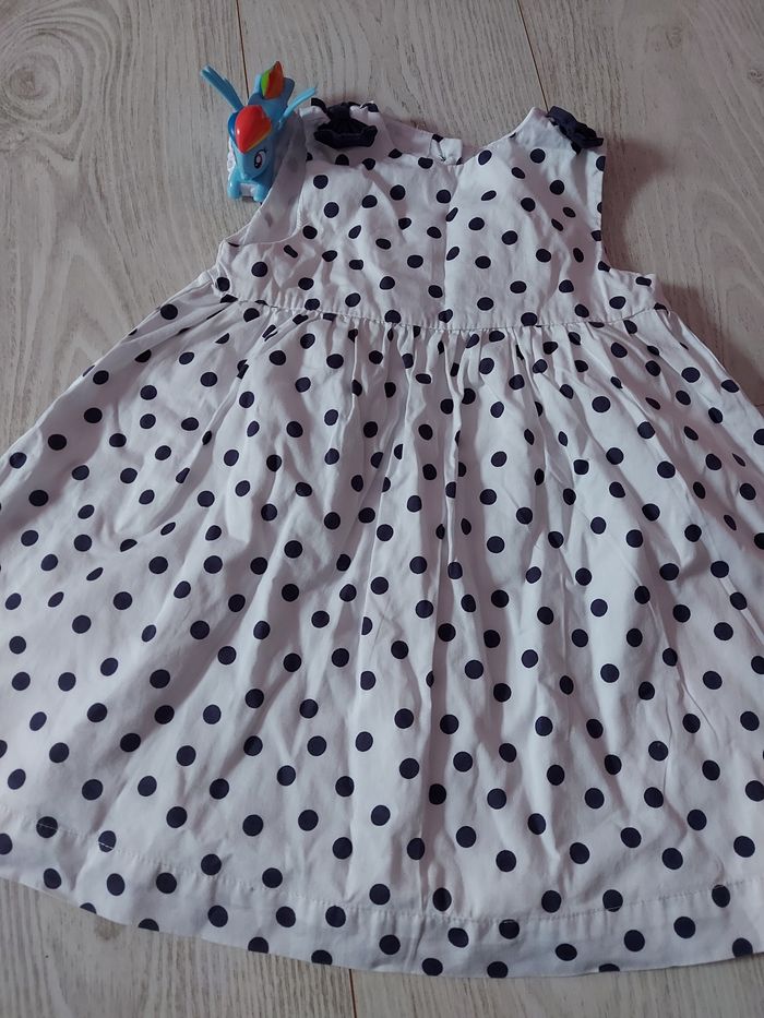 Robe à pois bleu marine - photo numéro 2