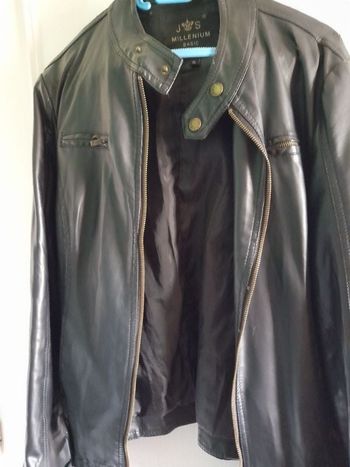 Veste simili noir