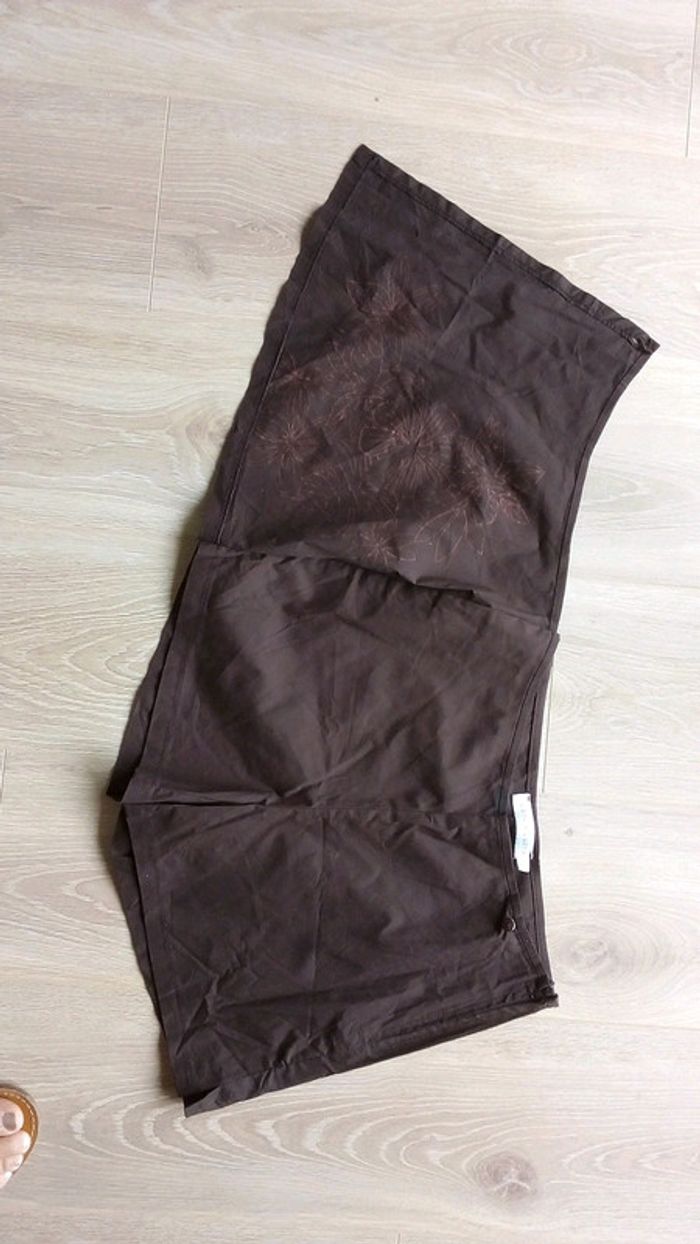 Jupe short marron. T. 36. - photo numéro 3