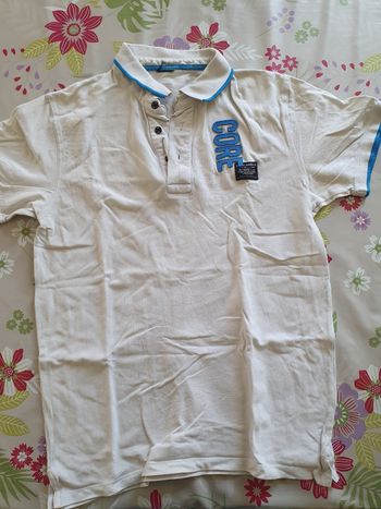 Polo blanc XL