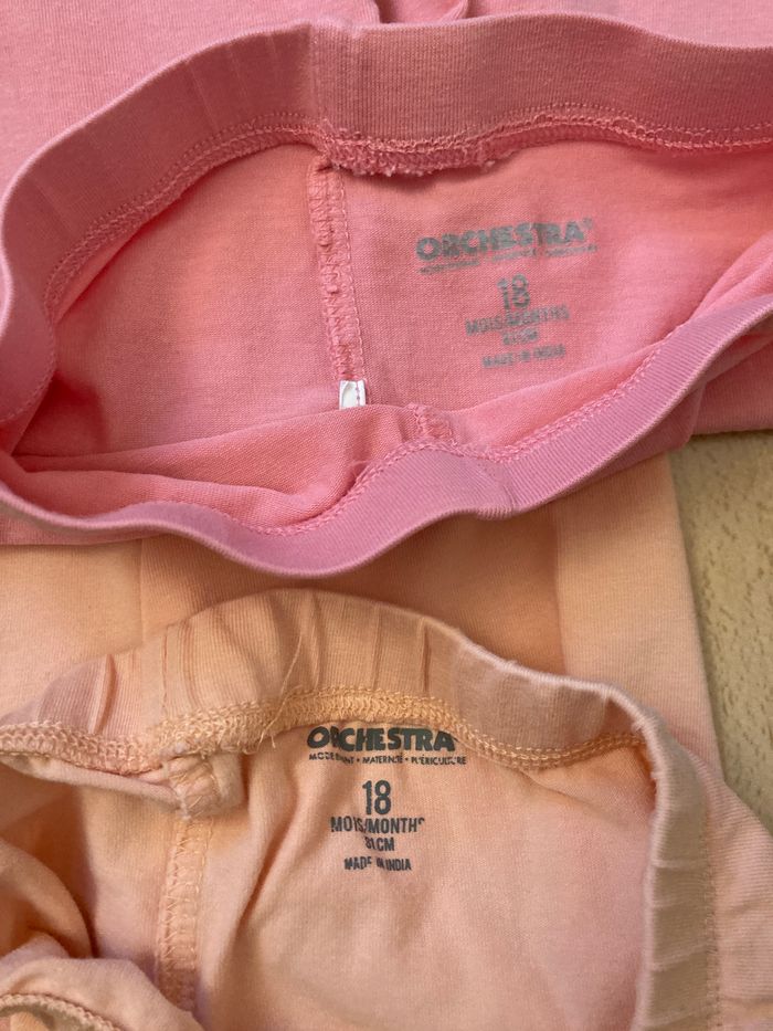 lot 2 leggings rose fille 18 mois - photo numéro 6