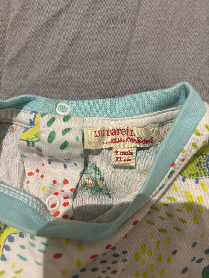 T-shirt « Du pareil au même » 9 mois - photo numéro 2