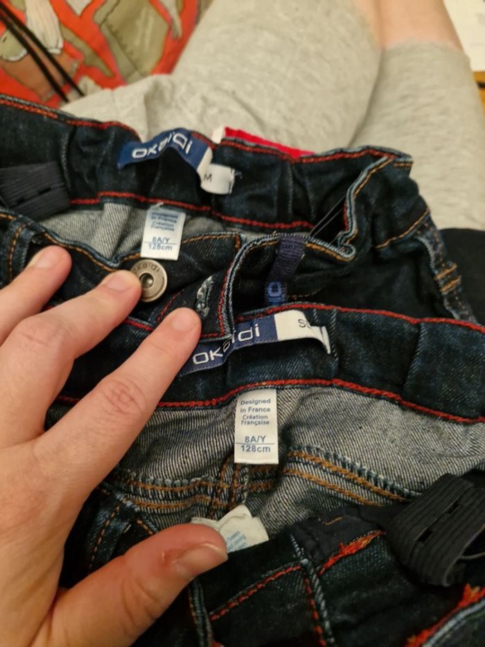 Lot de jean okaidi slim 8 ans - photo numéro 9