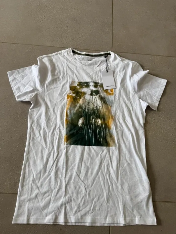 T-shirt blanc Devred, neuf, taille S,