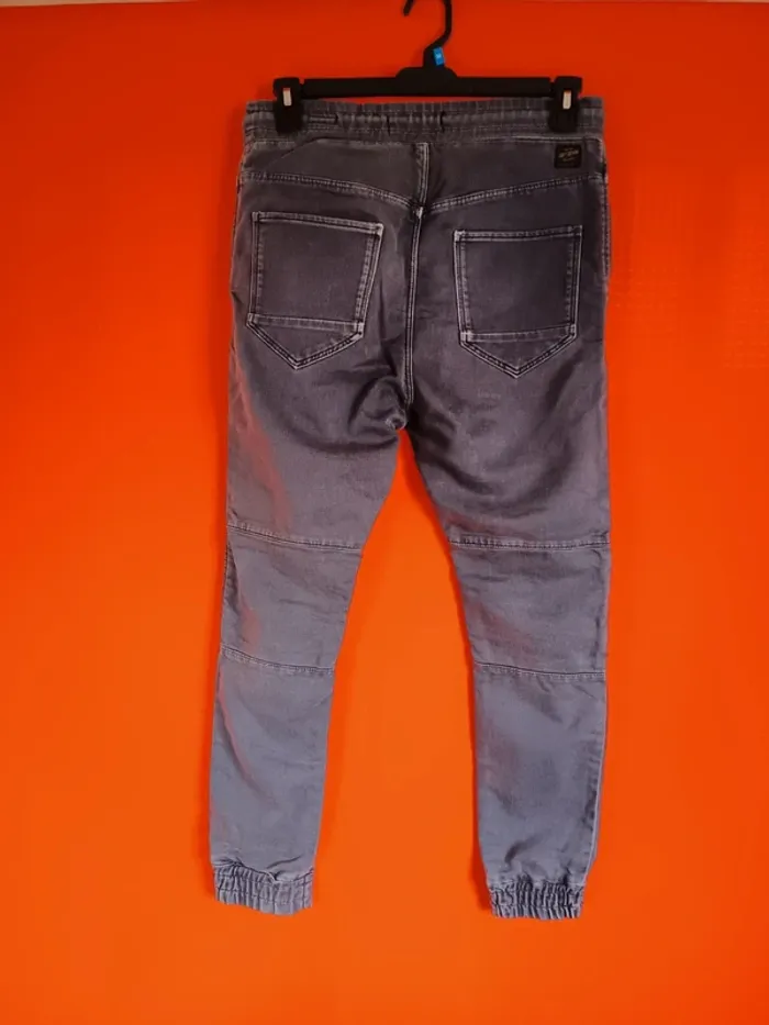 Bas jogging fit. Style jean usé. Marque Zaraman soft denim (A423) - photo numéro 2