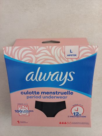 Always culotte menstruelle lavable T L - Neuve