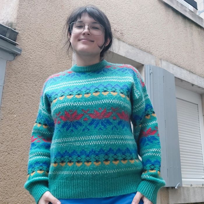 Pull Vintage en mailles M - photo numéro 2