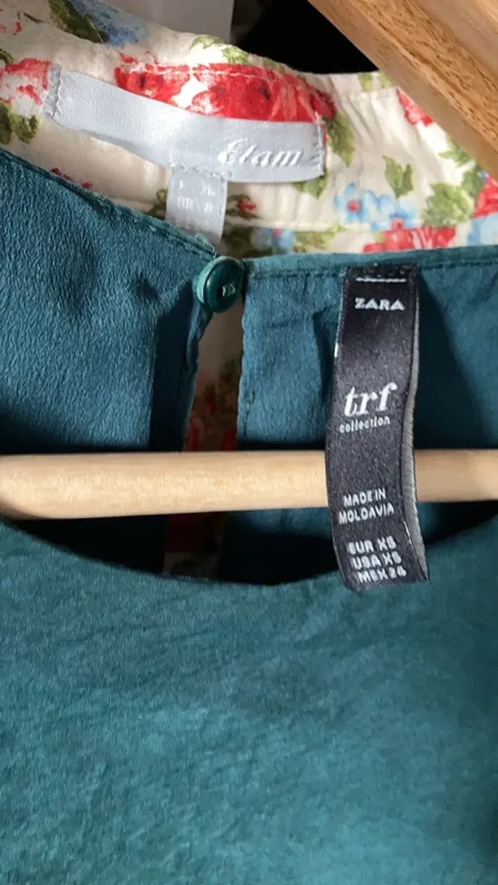 Robe verte zara - photo numéro 4
