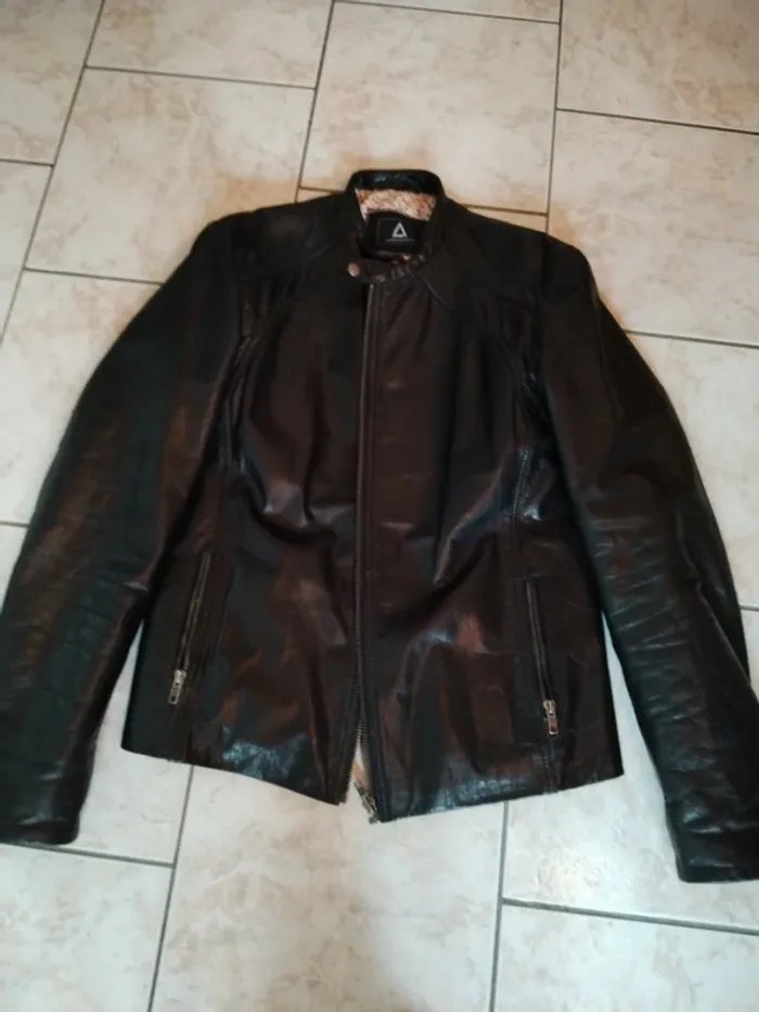 perfecto cuir de buffle noir - photo numéro 4