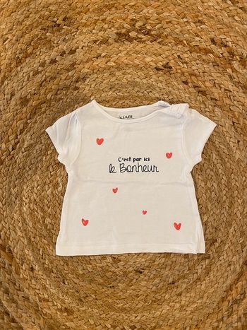 Tee-shirts bébé fille 1 mois