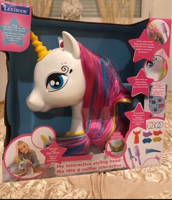 Tête à coiffer licorne interactive Lexibook