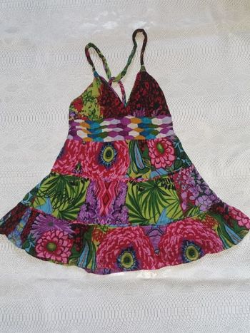 Top à bretelles à fleurs multicolores Desigual