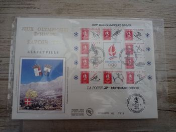 Timbres Jeux Olympiques Albertville Savoie 1992