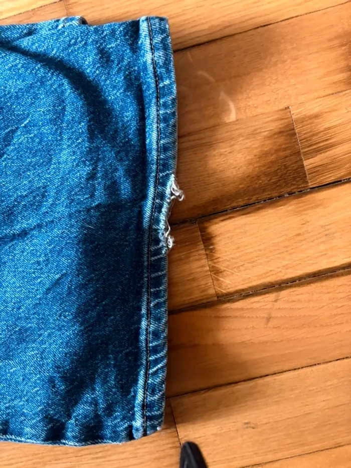 Jean H&M coupe Wide bleu basic - photo numéro 3