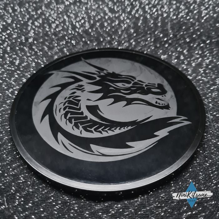 Gravure sur sous verre Dragon - photo numéro 2