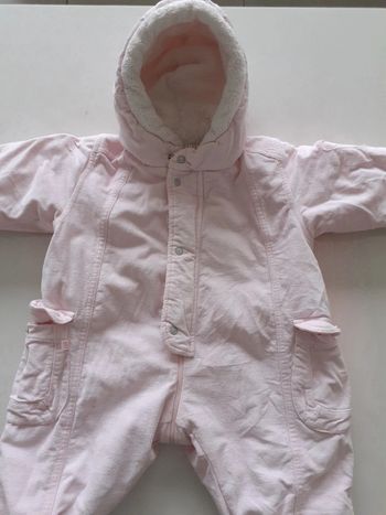 Combinaison / combipilote fille 6 mois rose Jean Bourget