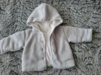 Gilet polaire veste bleu clair 1 mois Bout'chou