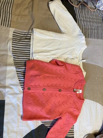 2 gilets bébé fille