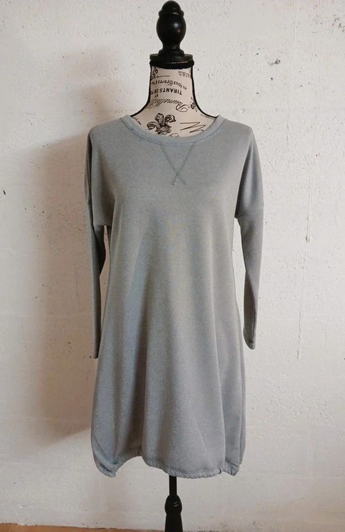 🖤 Robe sweat gris pailleté Urban by Venca – Taille M – Très bon état - photo numéro 6