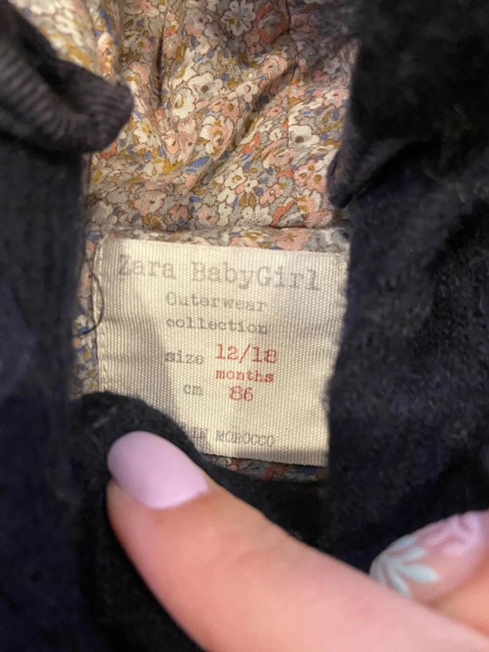 Manteau fille 12 mois Zara - photo numéro 3