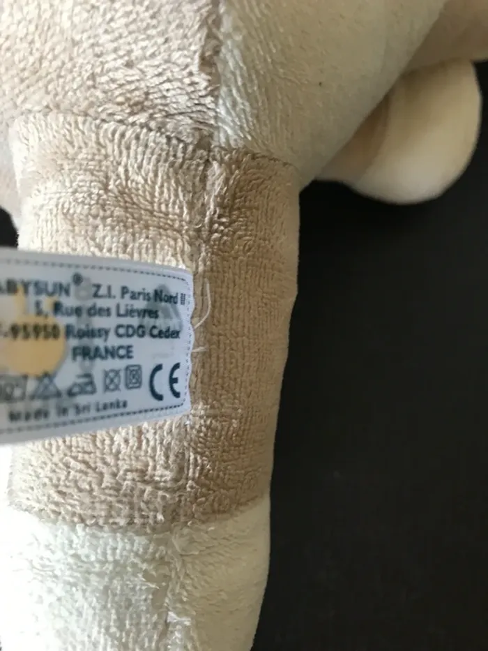 doudou berceuse girafe baby sun passée en machine avant l’annonce - photo numéro 3