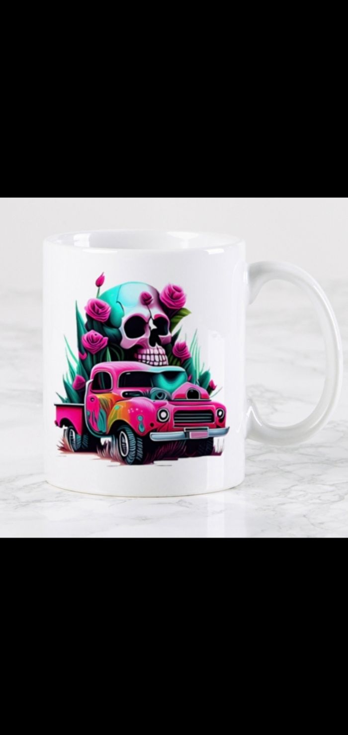 Mug tête de mort personnalisé