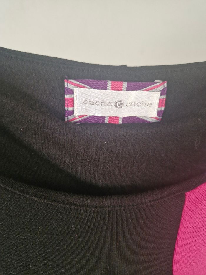 Robe noire cache cache déco géométrique - photo numéro 2