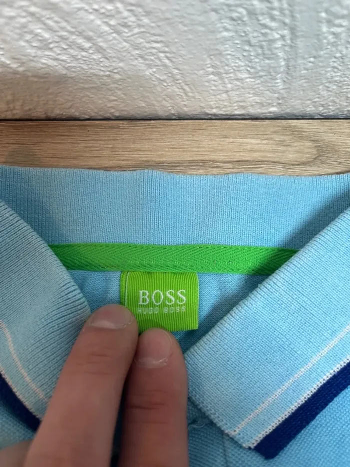 Polo Hugo boss - couleur bleu - taille S - photo numéro 2