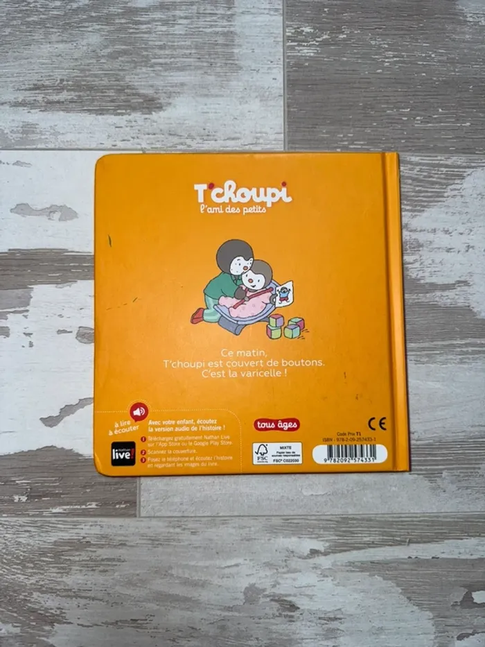 Livre t'choupi a la varicelle - photo numéro 2